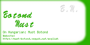 botond must business card